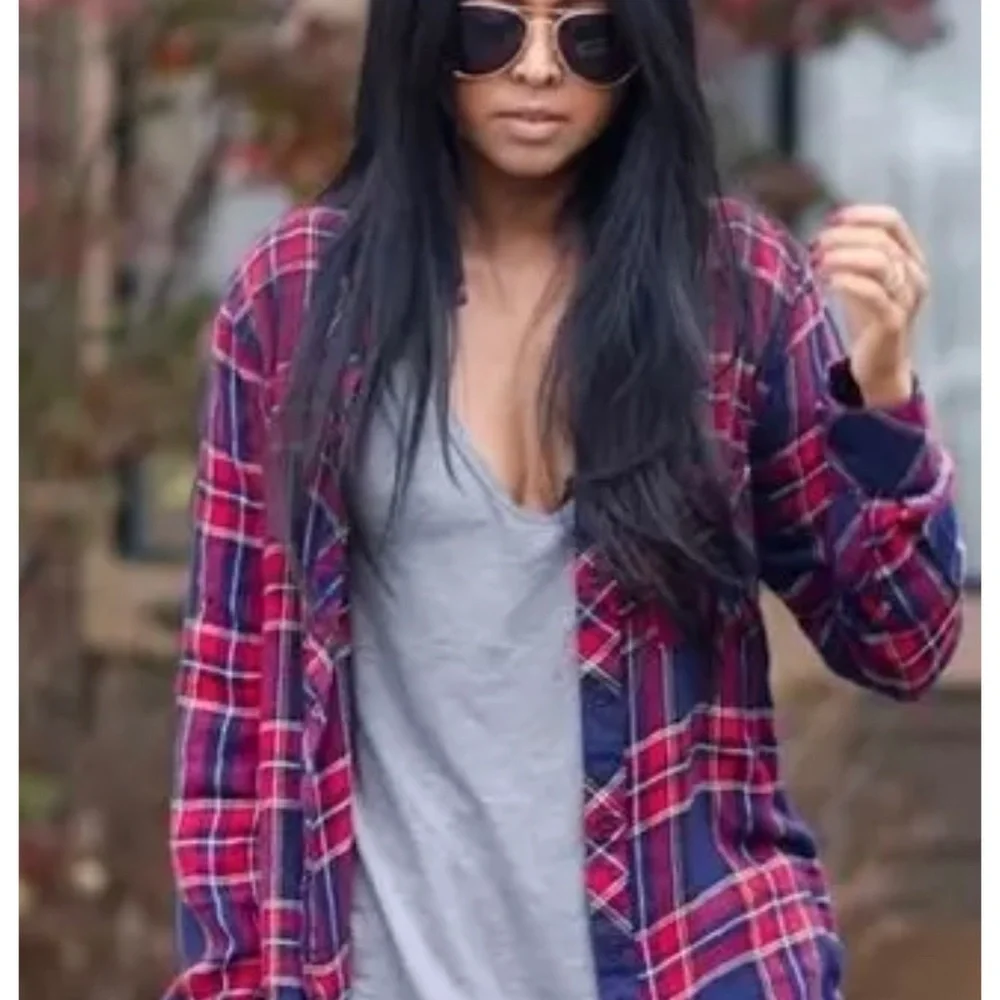 Rails Carmen plaid long sleeve button down - Picture 4 of 11